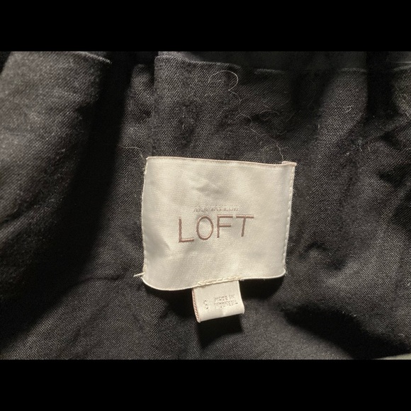 Ann Taylor Loft- Black Lightweight Jacket (Small) - Picture 6 of 7